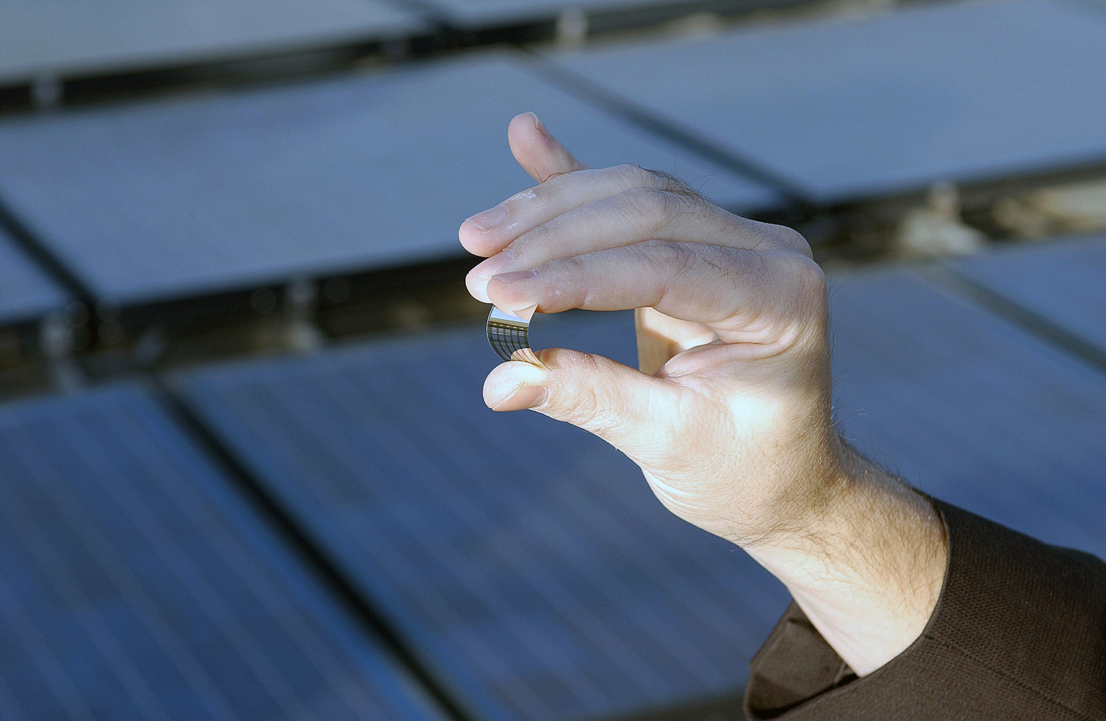 Hand holding flexible device